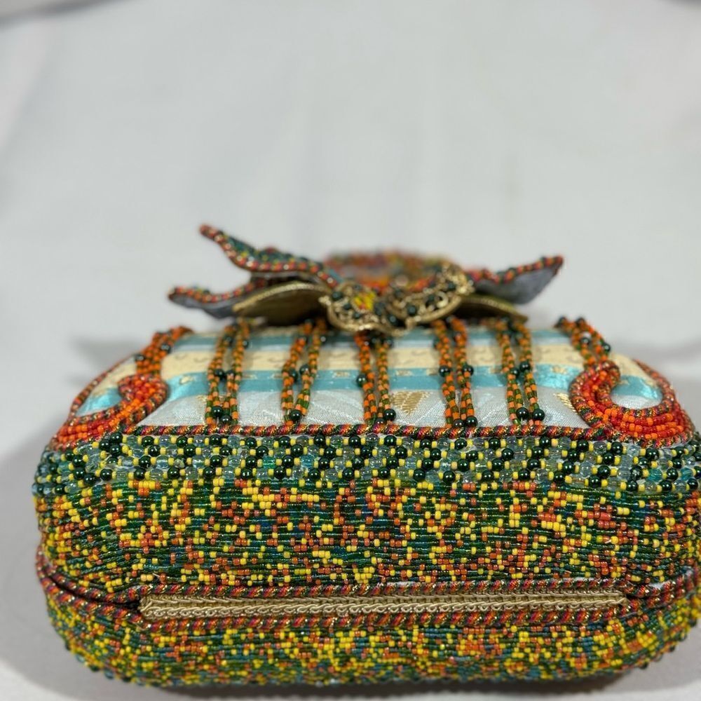 Mary Francis Jewels, Beaded, Embellished Coral Springs Handbag w/ tag - Picture 6 of 9